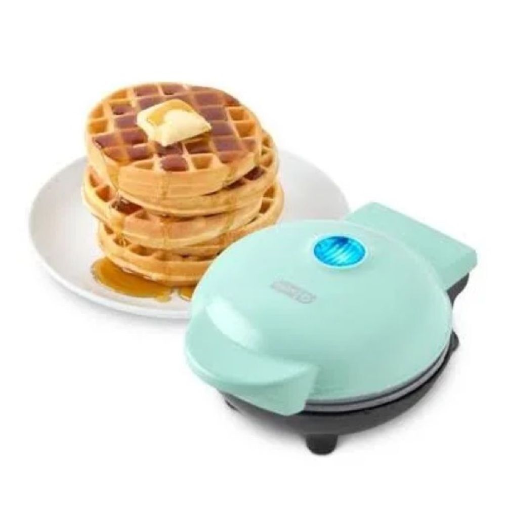 Aqua Mini Waffle Maker